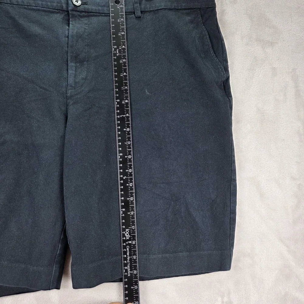 Lauren Ralph Lauren Dress Shorts Womens Plus 20W Black Stretch Chino Flat Front‎